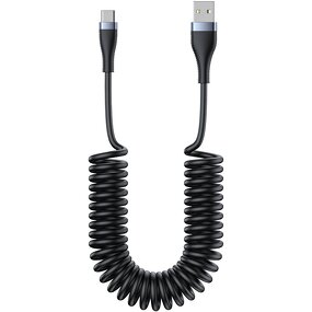 Car Data Cable Manufacturer - OEM Carplay Spring Retractable 5A Fast for Android Type-C