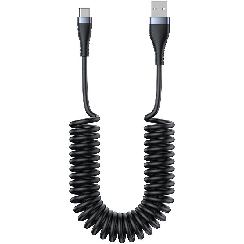 Car Data Cable Manufacturer - OEM Carplay Spring Retractable 5A Fast for Android Type-C