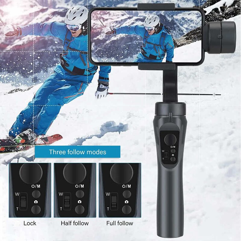 Foldable Gimbal Stabilizer Manufacturer - OEM F6 Pocket Sized Selfie Stick for IOS/Android Handy