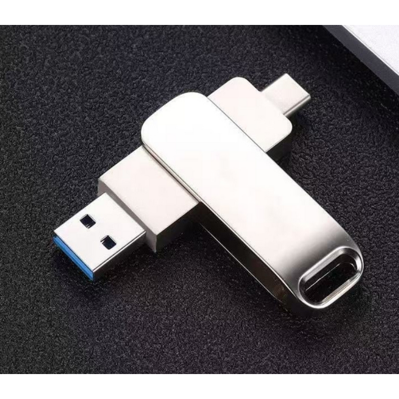 USB C Flash Drive Factory - OEM New Arrival Type-c Metal 3.0 Customized LOGO Memory Stick 64GB 128GB