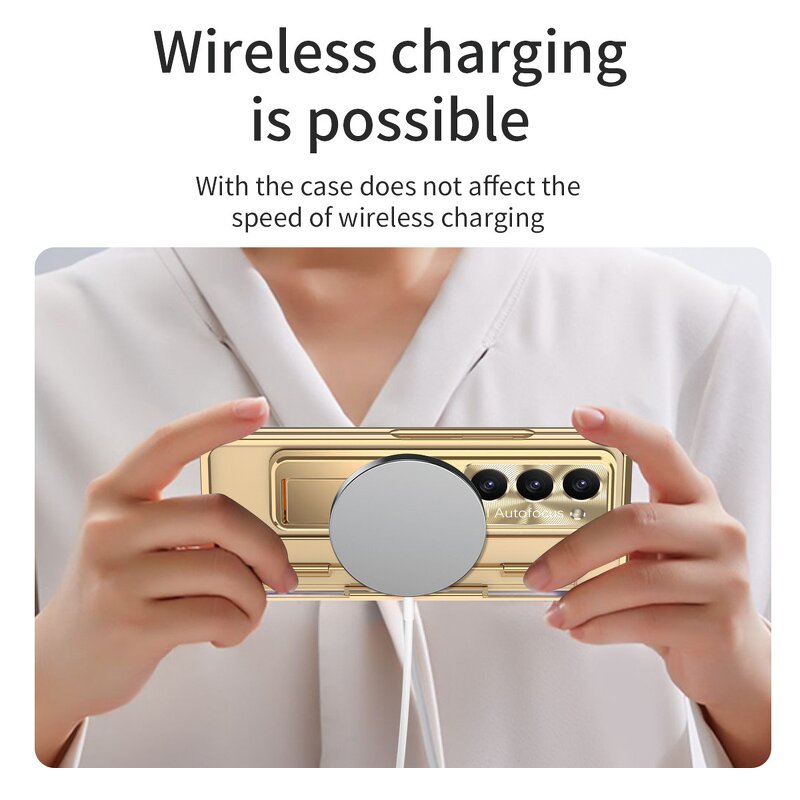 Phone Cases Supplier - OEM Magnetic Folding with Screen Protector Pen Slot for Samsung