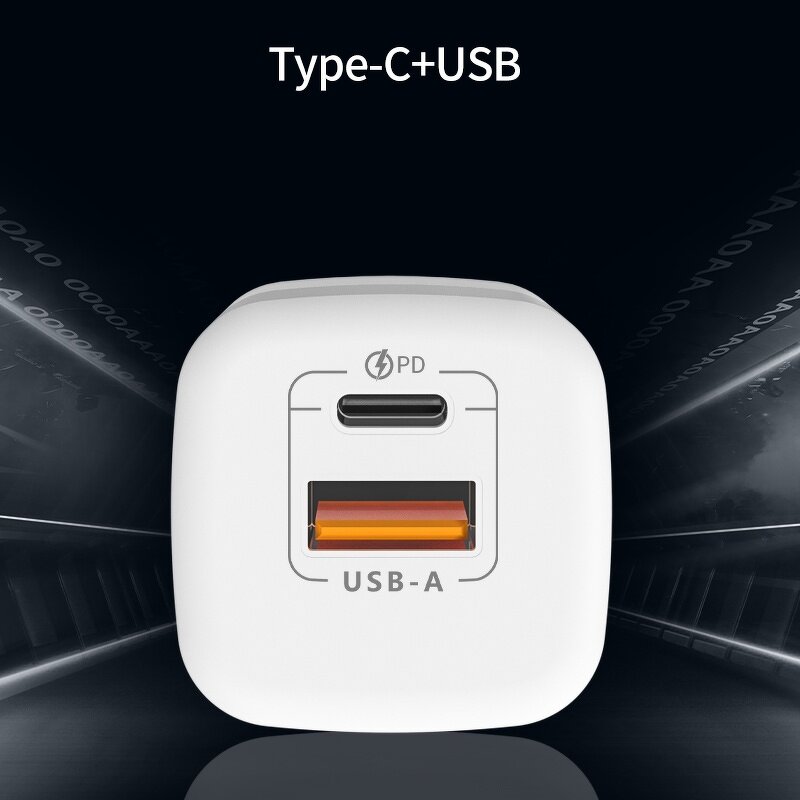 GaN Wall Charger Factory - OEM Wholesale 33W USB C 2-Port PD Fast Customized Logo Hot Sale