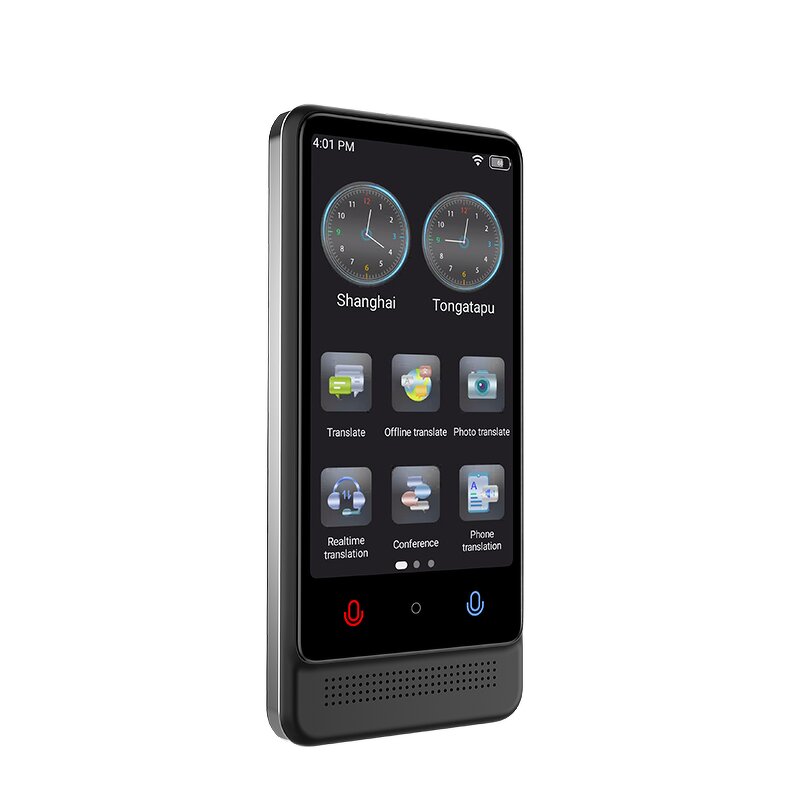 Smart Audio Translator Factory - OEM M12 with IPS Display Touch Screen 137 Online 22 Offline Languages