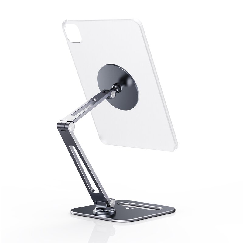 Magnetic Tablet Stand Supplier - OEM 2024 360 Degree Rotating Adjustable Ergonomic Aluminum Alloy Swivel