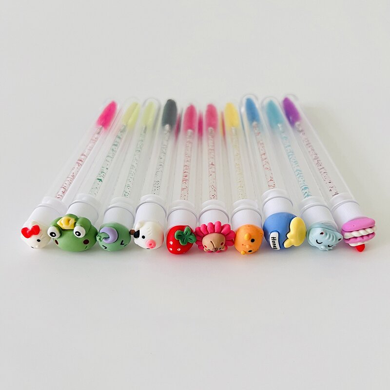 Colorful Eyelash Brush Factory - Black White Purple Red Pink Blue Mascara