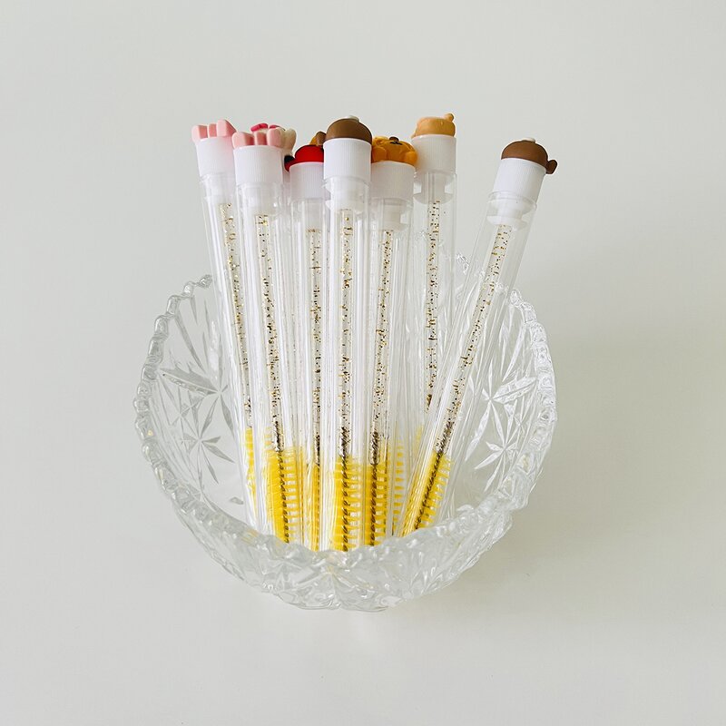 Eyelash Mascara Wand Supplier - Tube Spoolie Nylon False Lash Tool Set