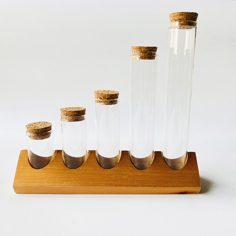 Glass Test Tube Manufacturer - Wholesale with Cork for Spice Packing