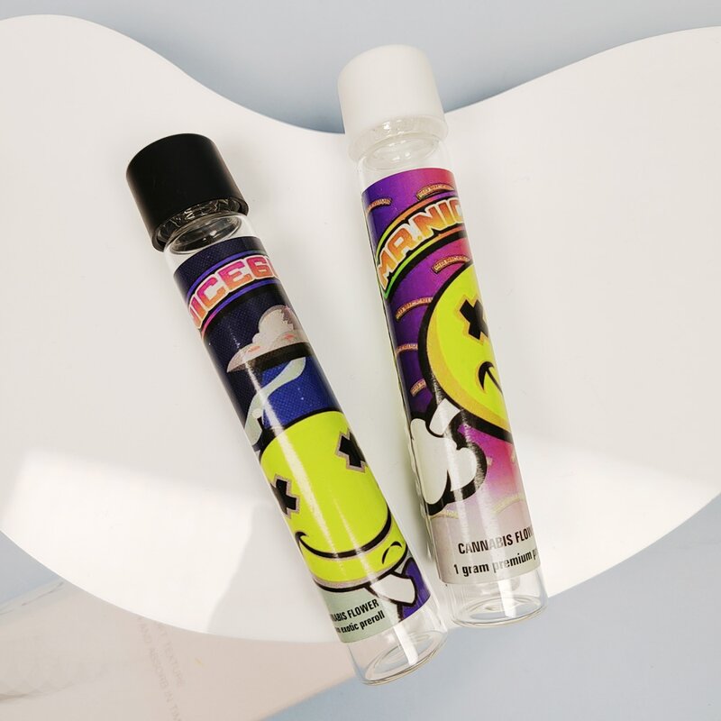 Plastic Lid Glass Tube Supplier - Hot Sale Customized Labels Black Child