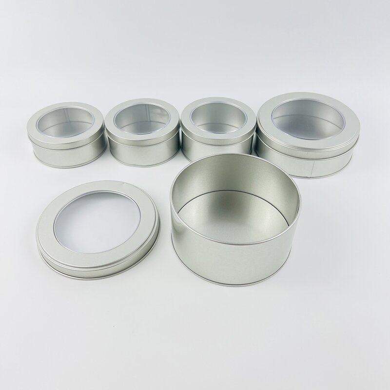 Christmas Cake Tin Factory - Wholesale Custom Logo Round Gold Tin with Window