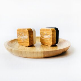 Matte Black Glass Jars Supplier - Bamboo Tops Bottles 3ml-9ml Custom Colors