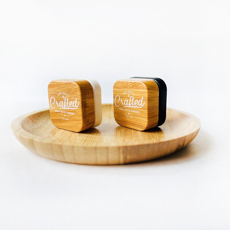 Matte Black Glass Jars Supplier - Bamboo Tops Bottles 3ml-9ml Custom Colors