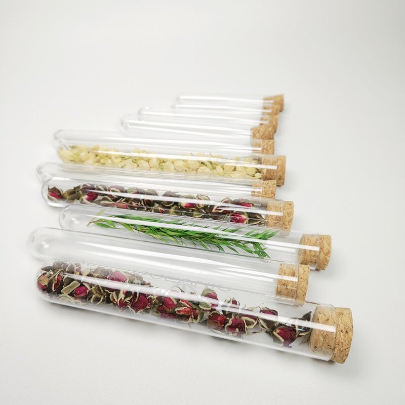 Plastic Test Tubes Manufacturer - Customized Size 200mm with Cork Stopper