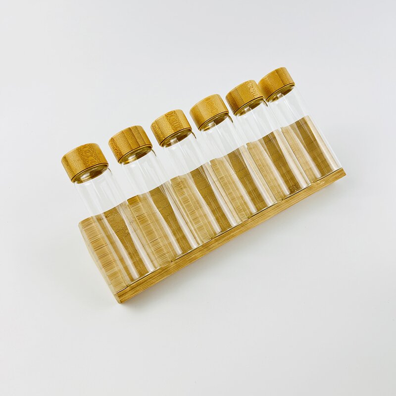 Glass Bottle with Screw Caps Supplier - Wholesale Flat Bottom Match Wooden