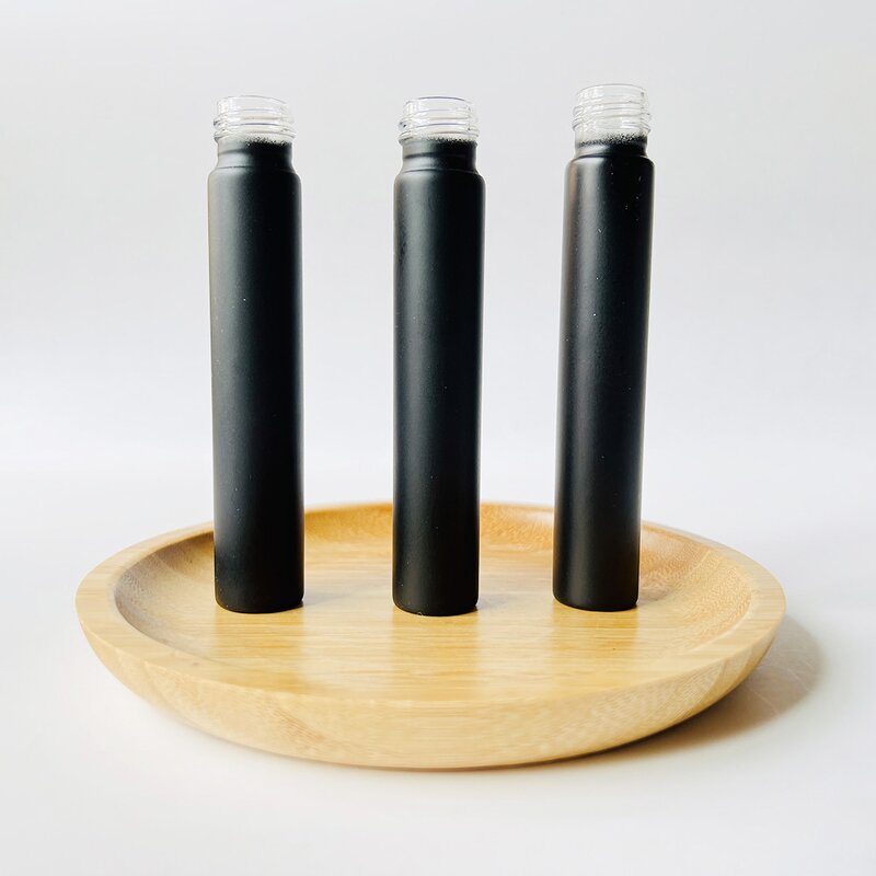 Black Glass Pre Tubes Manufacturer - 120mm Childproof Rolled with Screw Caps