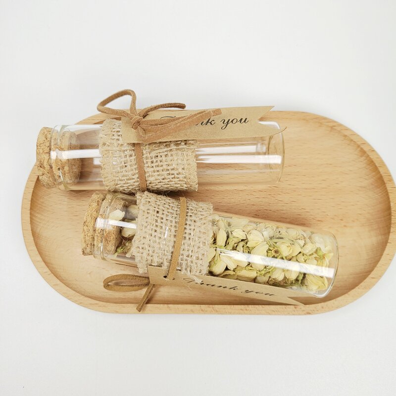 Mini Glass Bottles Factory - 10ml 15ml 20ml With Cork Wooden Stopper