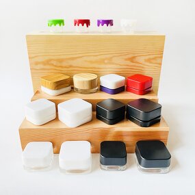 Hot Stamping Concentrate Jar Factory - 5ml-9ml Black Child Resistant Glass