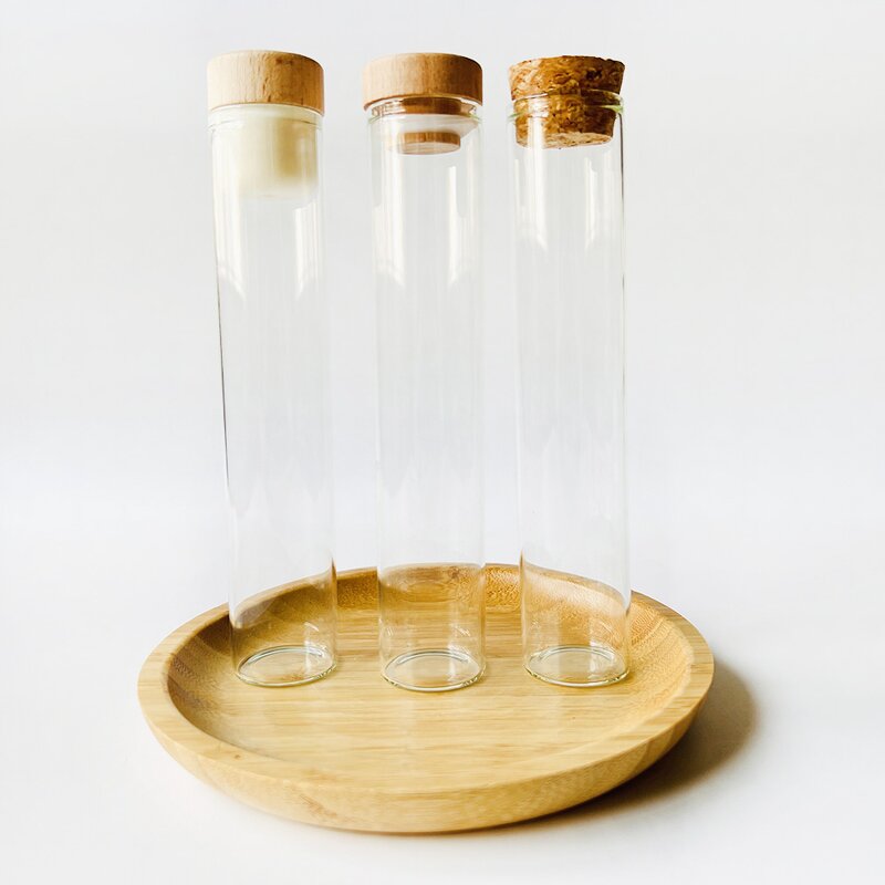 Glass Test Tube Manufacturer - Wholesale with Cork for Spice Packing