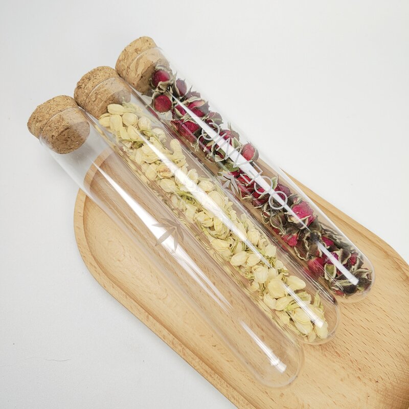 Plastic Vials Manufacturer - 180mm Plastic Test Tubes with Cork Lid