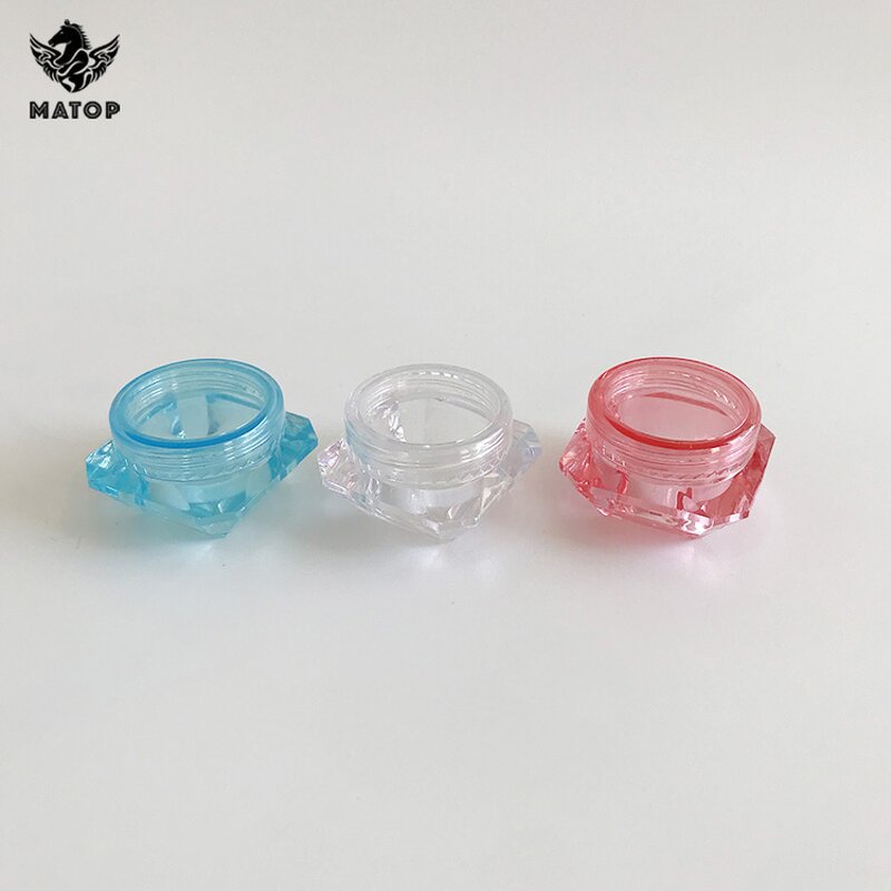 Diamond Shape Cosmetic Jars Supplier - Stock 3g 5g Plastic for Cream