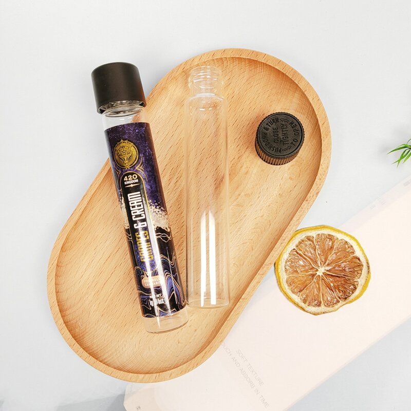 Child Resistant Glass Tube Factory - Custom Proof Lid 109mm 116mm 120mm