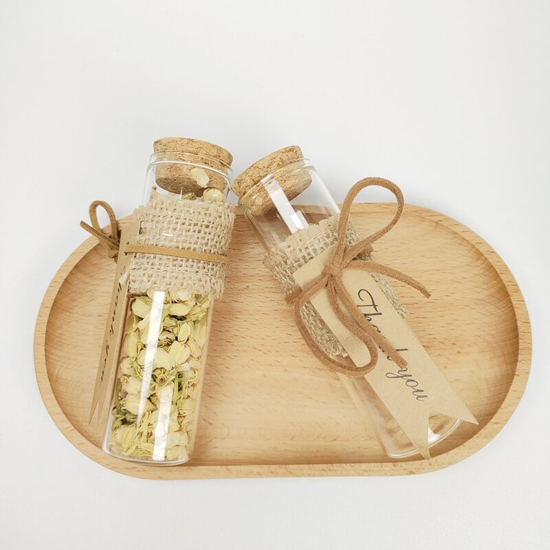 Mini Glass Bottles Factory - 10ml 15ml 20ml With Cork Wooden Stopper