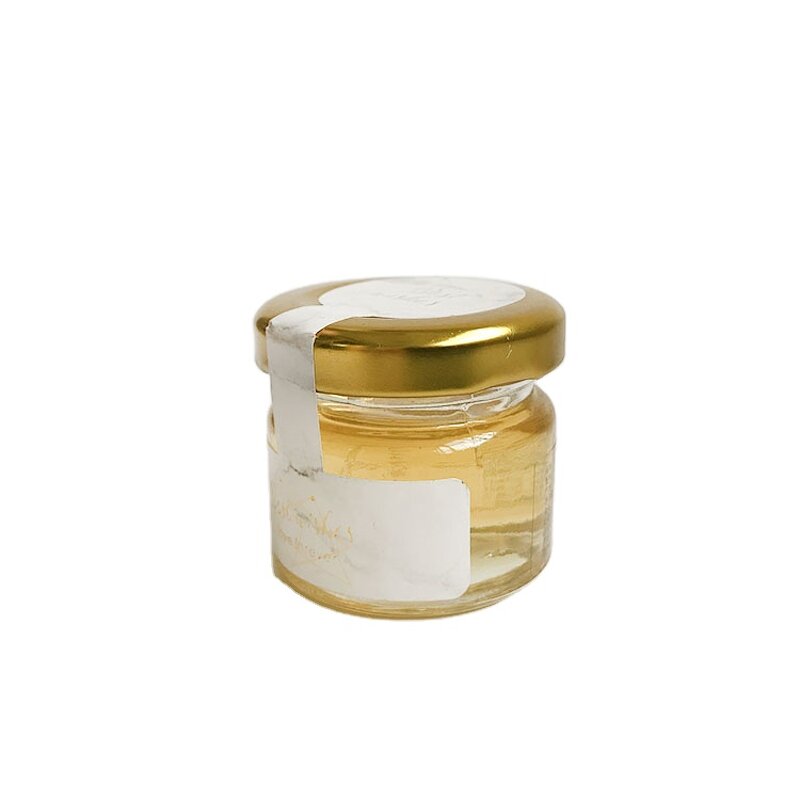Mini Honey Glass Jar Manufacturer - Wedding Gift 25ml with Golden Caps