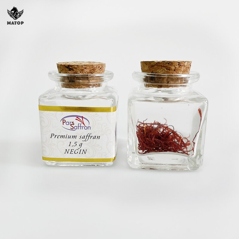 Eco Friendly Glass Bottle Factory - 30ml-200ml Round square for Saffron