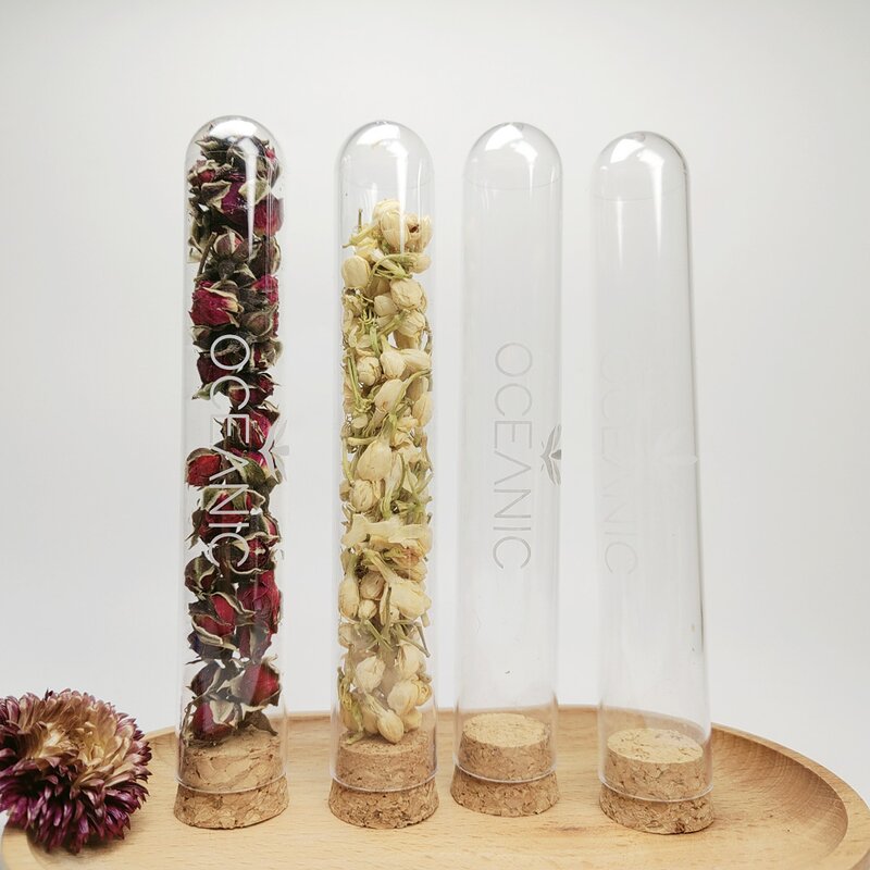 Plastic Vials Manufacturer - 180mm Plastic Test Tubes with Cork Lid