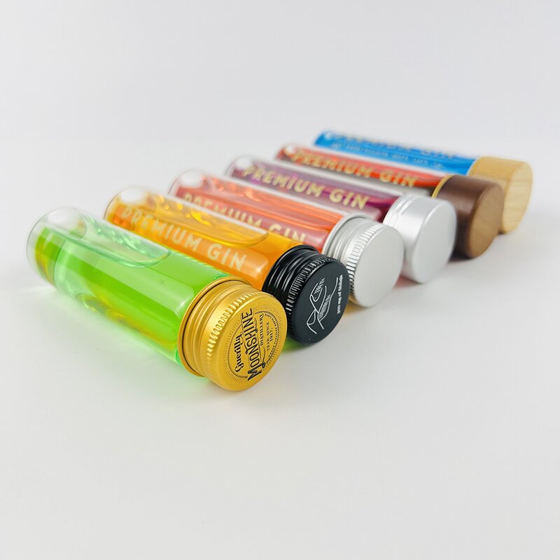 Glass Vials Tube Supplier - Matop Packaging Bottle Wooden Rack Gold Cap