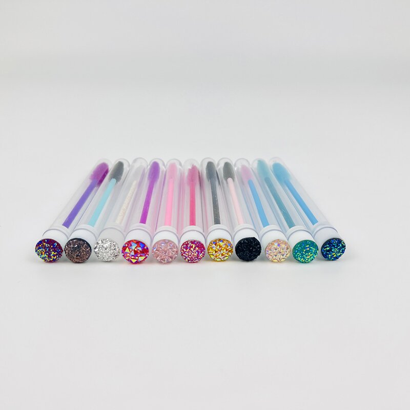 Eyelash Brush Tool Supplier - Eye Makeup Brushes Black Pink Purple Applicator