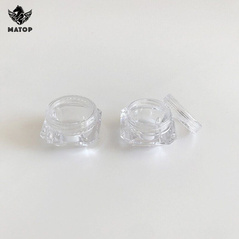 Diamond Shape Cosmetic Jars Supplier - Stock 3g 5g Plastic for Cream