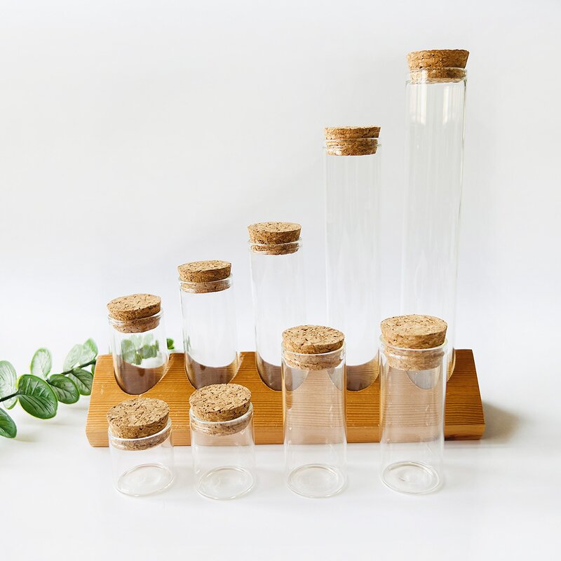 Glass Test Tube Manufacturer - Wholesale with Cork for Spice Packing