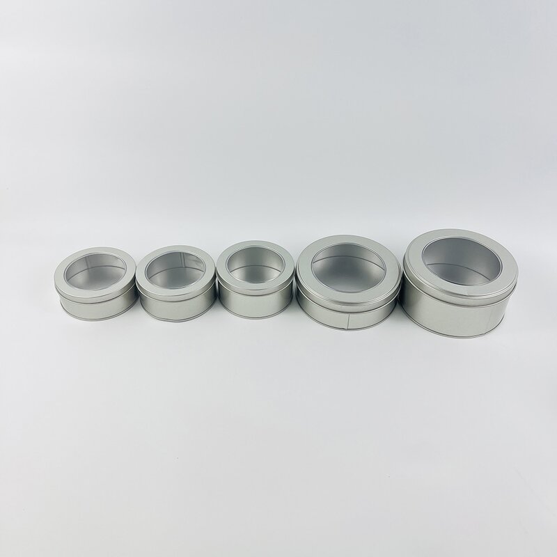 Christmas Cake Tin Factory - Wholesale Custom Logo Round Gold Tin with Window