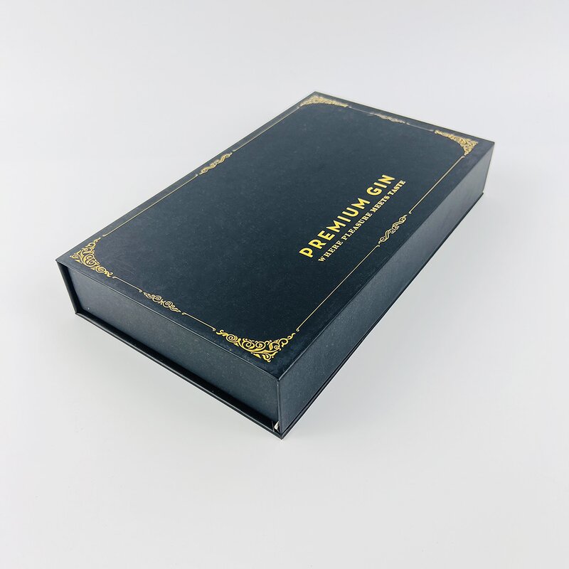 Gift Bottle Box Supplier - Customizable with Logo Glass Vial Gold Cap