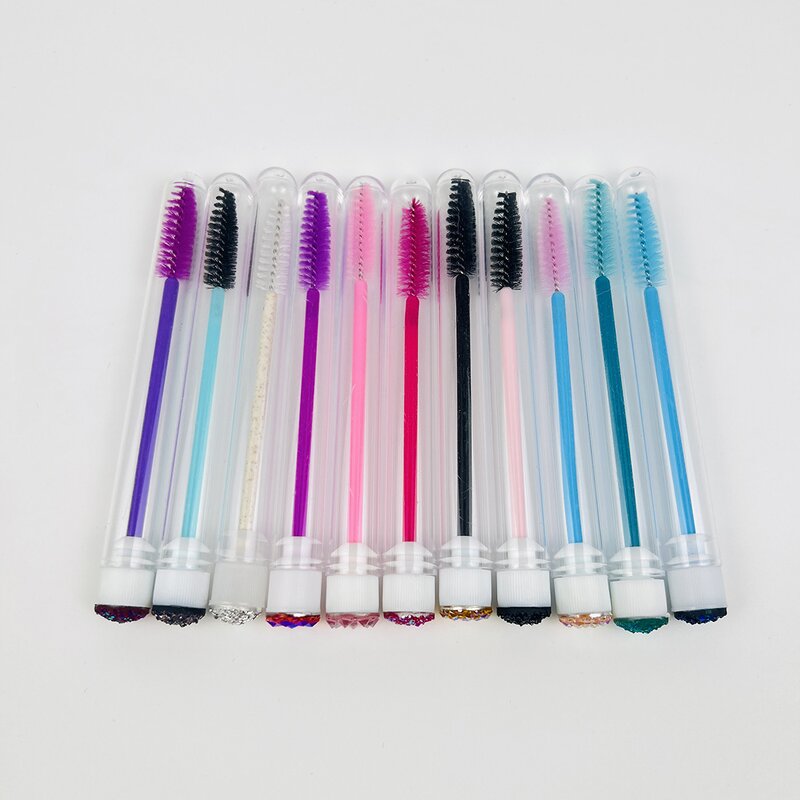 Colorful Eyelash Brush Factory - Black White Purple Red Pink Blue Mascara