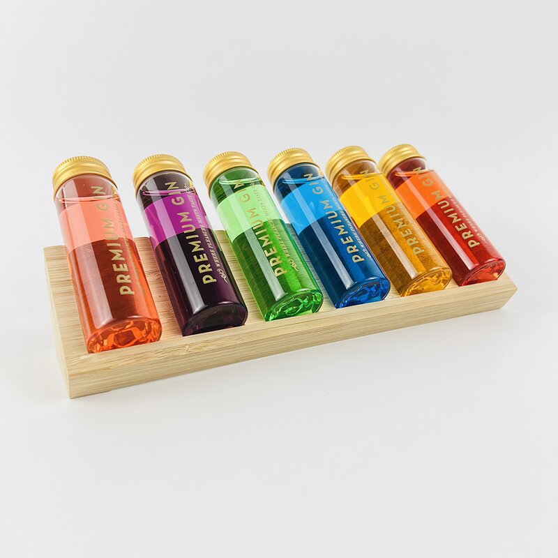 Gift Bottle Box Supplier - Customizable with Logo Glass Vial Gold Cap