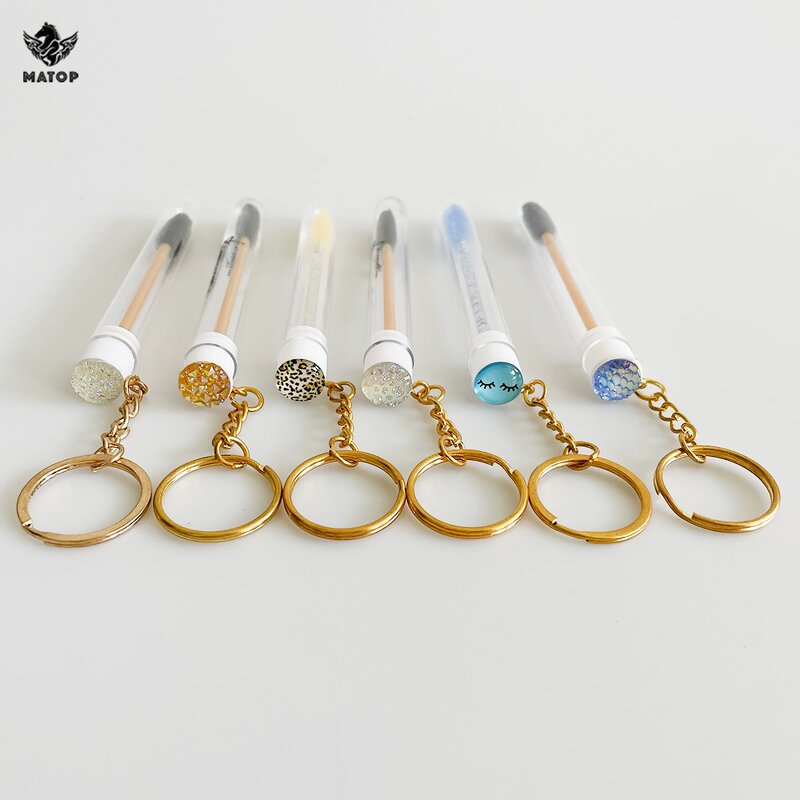 Eyelash Spoolie Brush Supplier - Wholesale Customized Top Caps Keychain