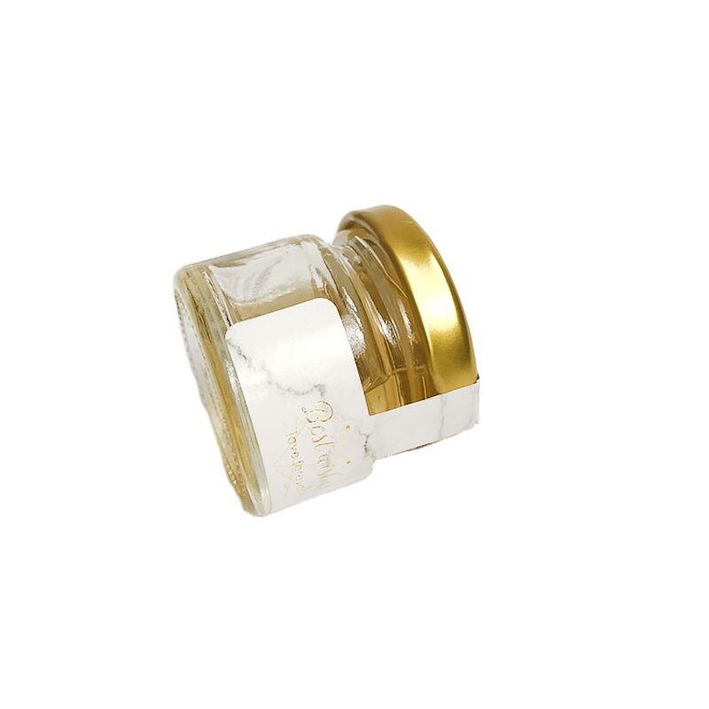 Mini Honey Glass Jar Manufacturer - Wedding Gift 25ml with Golden Caps