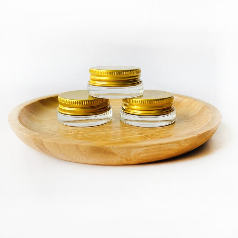 Mini Eye Cream Bottle Supplier - Black Silver Gold Lid 5ml 9ml Clear