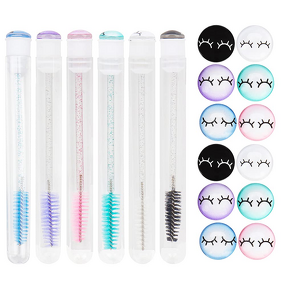 Eyelash Brush Tool Supplier - Eye Makeup Brushes Black Pink Purple Applicator