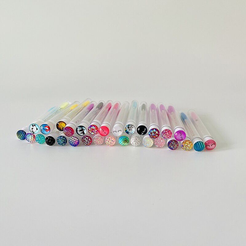 Eyelash Cleaning Brush Manufacturer - Private Label Blue Mascara Wand Cases