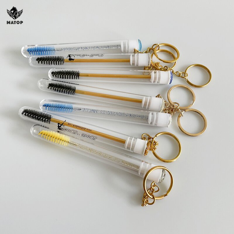 Eyelash Spoolie Brush Supplier - Wholesale Customized Top Caps Keychain