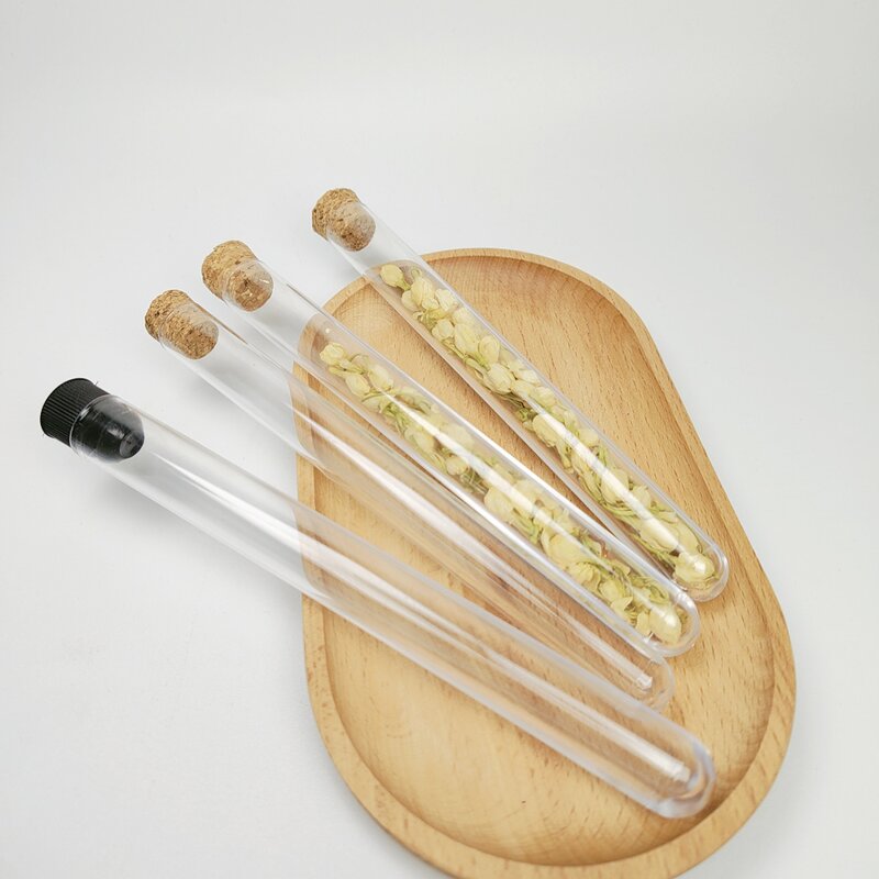 Plastic Vials Supplier - 125mm Test Tubes Plastic with Cork Stopper
