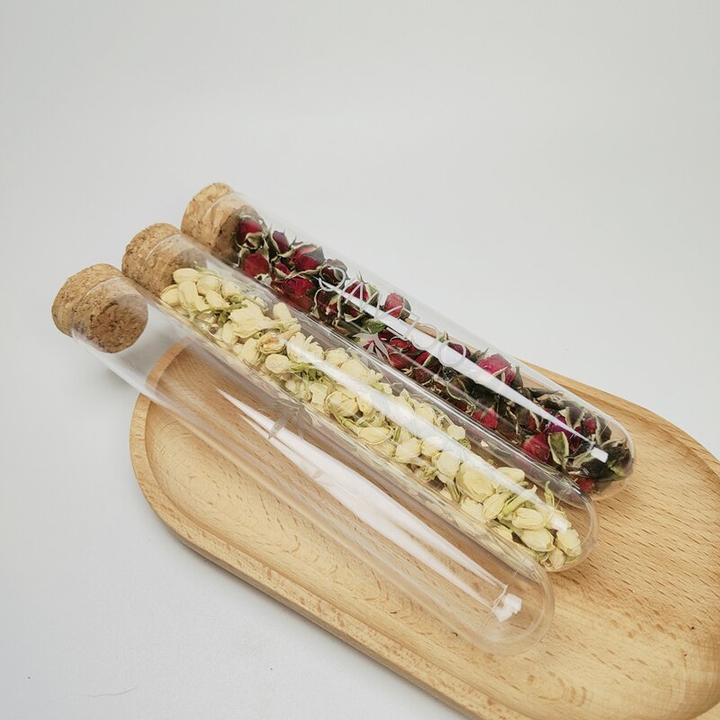 Plastic Vials Manufacturer - 180mm Plastic Test Tubes with Cork Lid