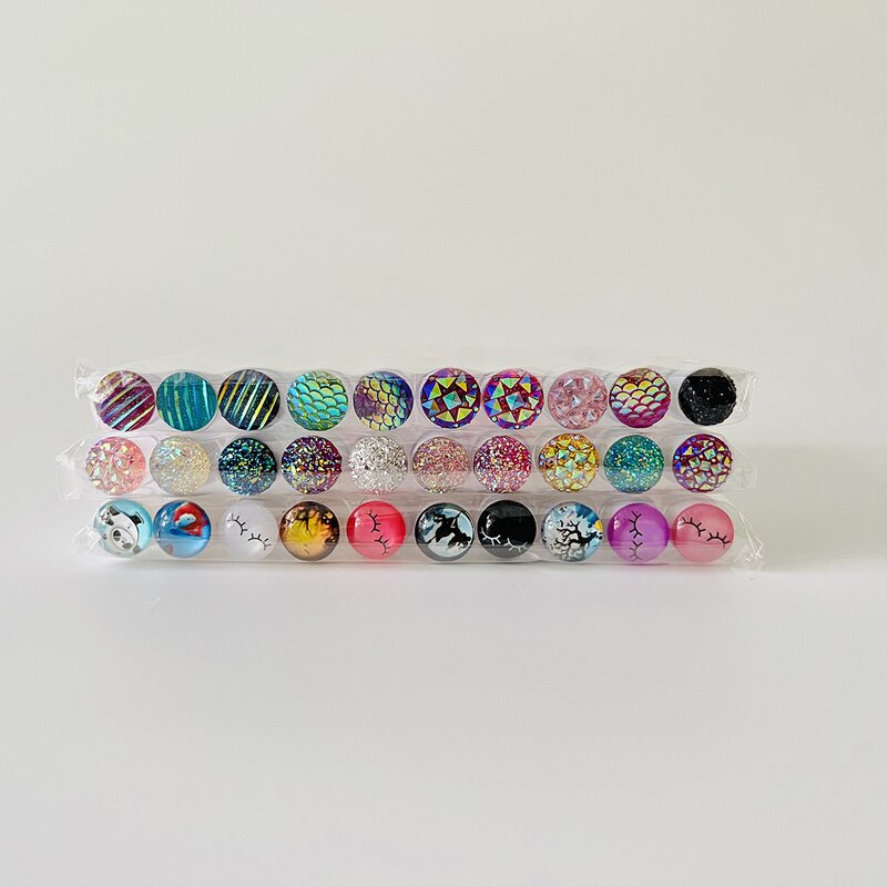 Mini Brush Set Supplier - Purple Green Pink Black with Plastic Tube