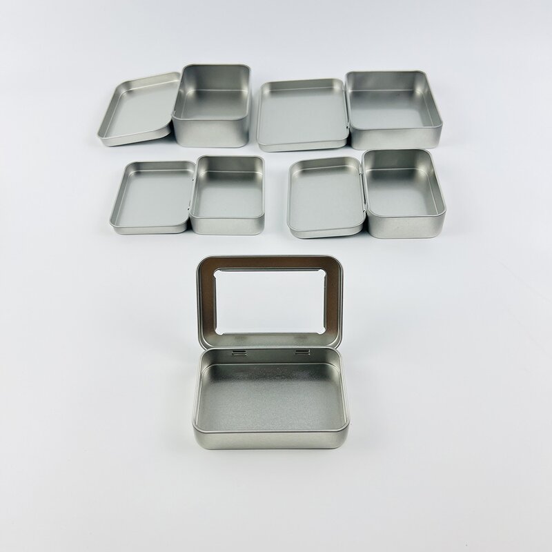 Lip Balm Tin Case Factory - Empty Custom Luxury Embossed Hinged Lid