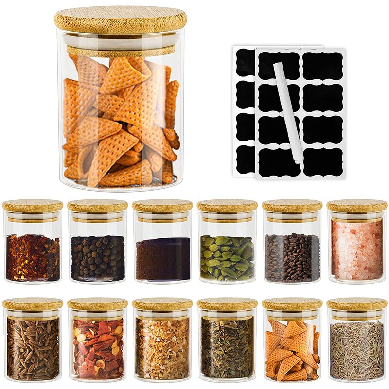 Spice Glass Jars Supplier - Wholesale Custom Printed Borosilicate Bamboo