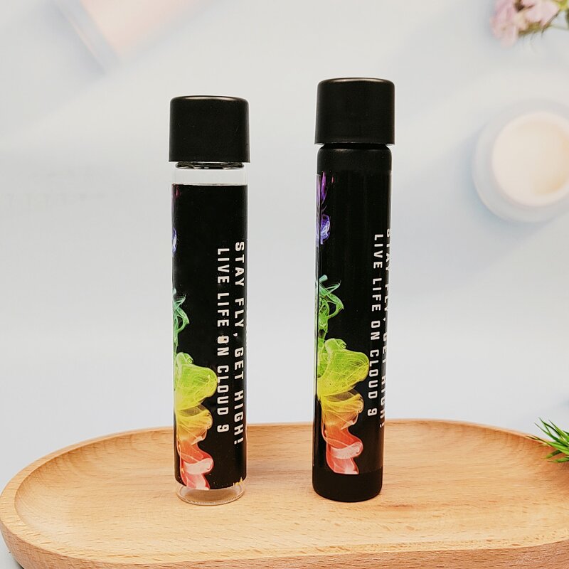 Plastic Lid Glass Tube Supplier - Hot Sale Customized Labels Black Child