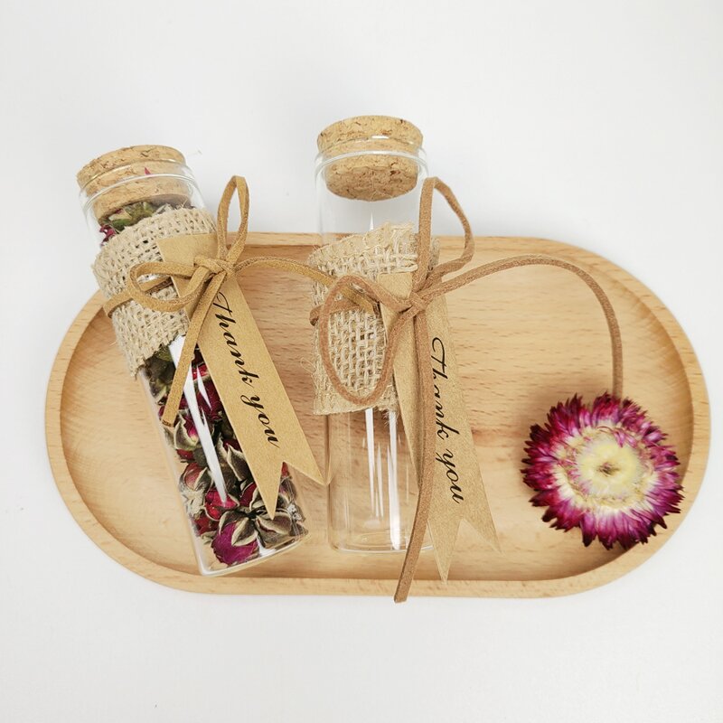 Glass Test Tube Manufacturer - Custom Thank You Card Flat Bottom Wedding