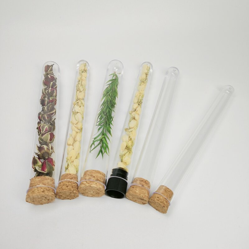 Plastic Test Tubes Factory - Customized Printing Logo 150mm with Cork